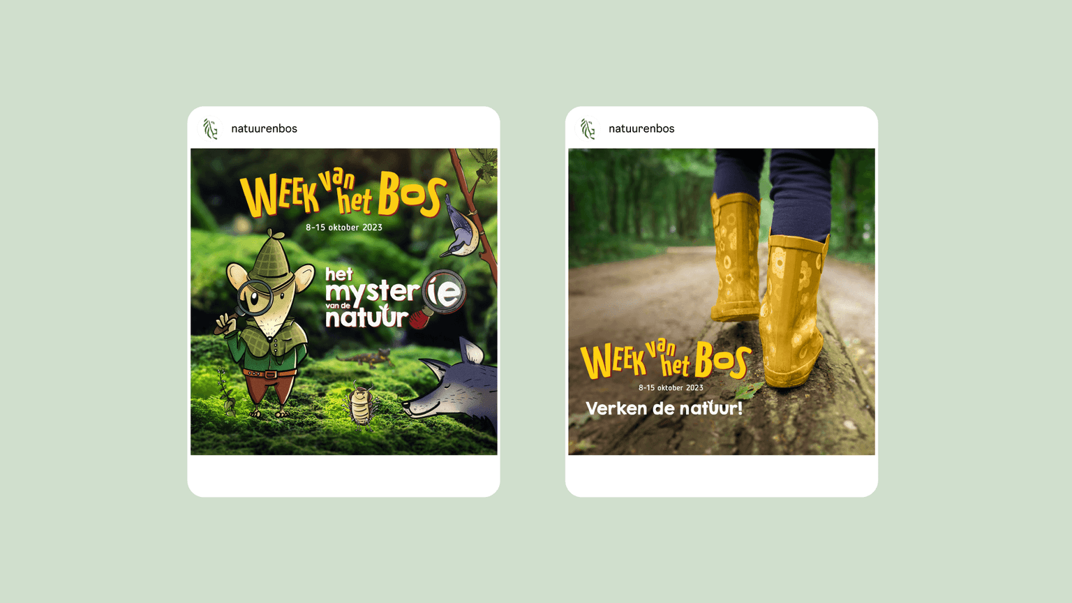 Superkraft - Work - Week van het bos - Social media posts